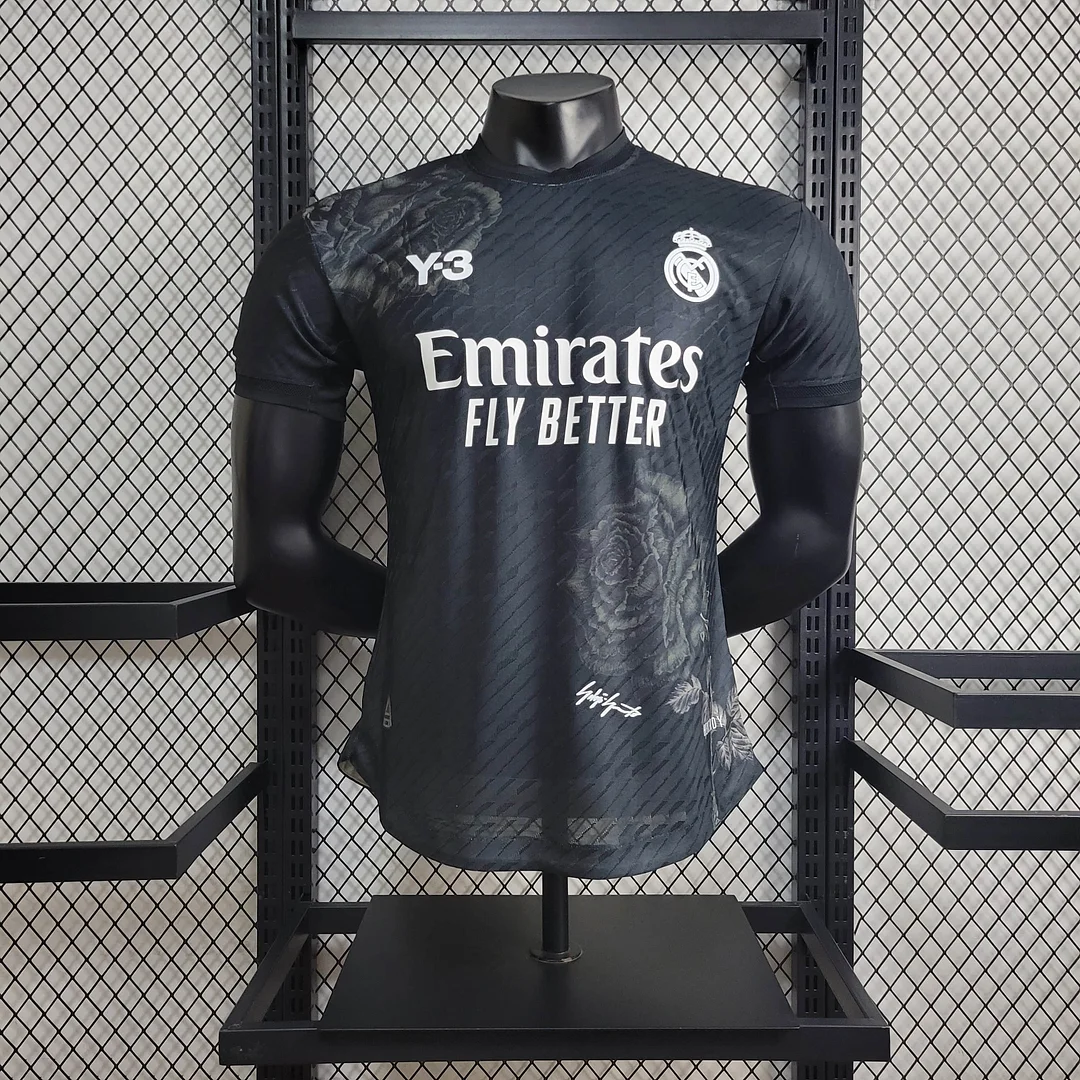 2024/2025 Real Madrid Y-3 Black Special Edition Football Shirt For Player Version
