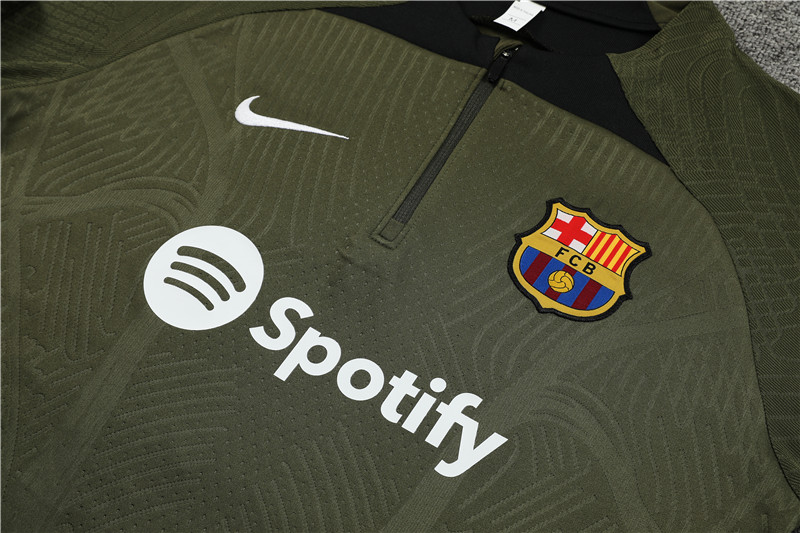 2025/2026 Barcelona Green Half-Pull Training Suit