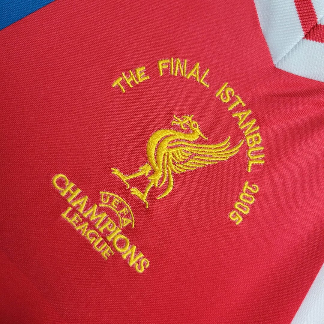 2005 Retro Liverpool Mixed Commemorative Edition Football Shirt