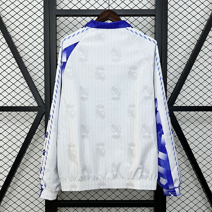 2025/2026 Real Madrid Reversible Windbreaker(Blue- White)Football Shirt