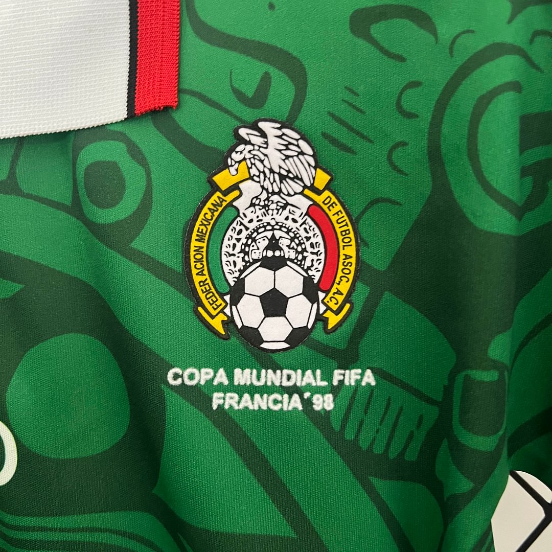 1998 Mexico Retro Home Football Shirt Kids