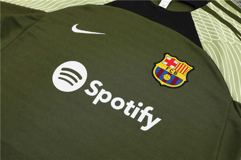 2025/2026 Barcelona Green Training Wear Suit Shirt