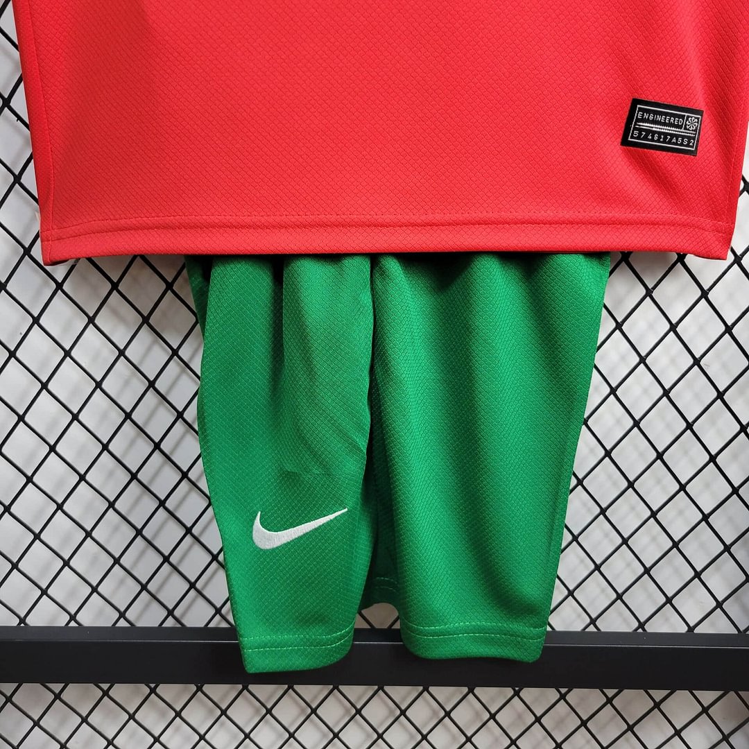 2024 Portugal Home Football Shirt Kids