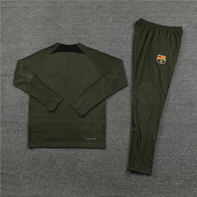 2025/2026 Barcelona Green Half-Pull Training Suit