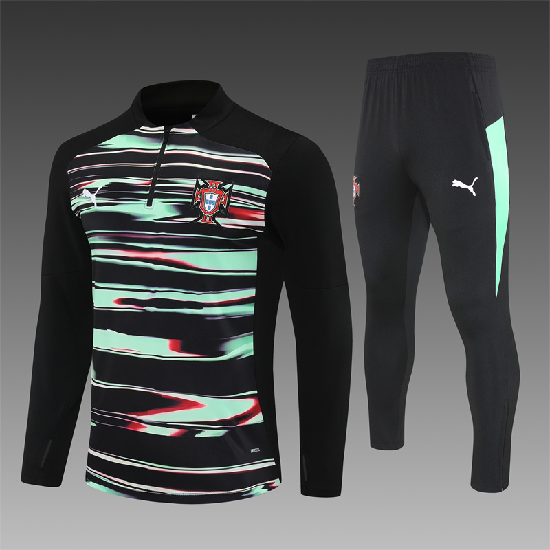 2025/2026 Portugal Half-Pull Camouflage style Training Suit Football Shirt