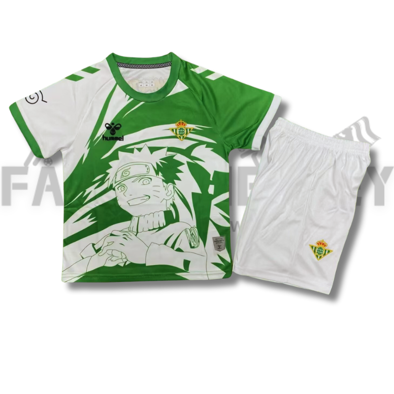 2525/2026 Real Betis NARUTO Special Edition Football Shirt(For Kids)