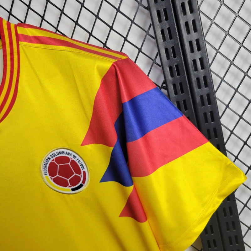 1990 Retro Colombia Away Football Shirt( Fans Edition )