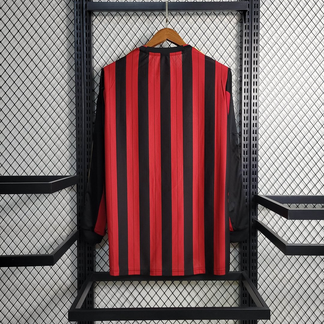 2013/2014 AC Milan Retro Long Sleeve Home Football Shirt