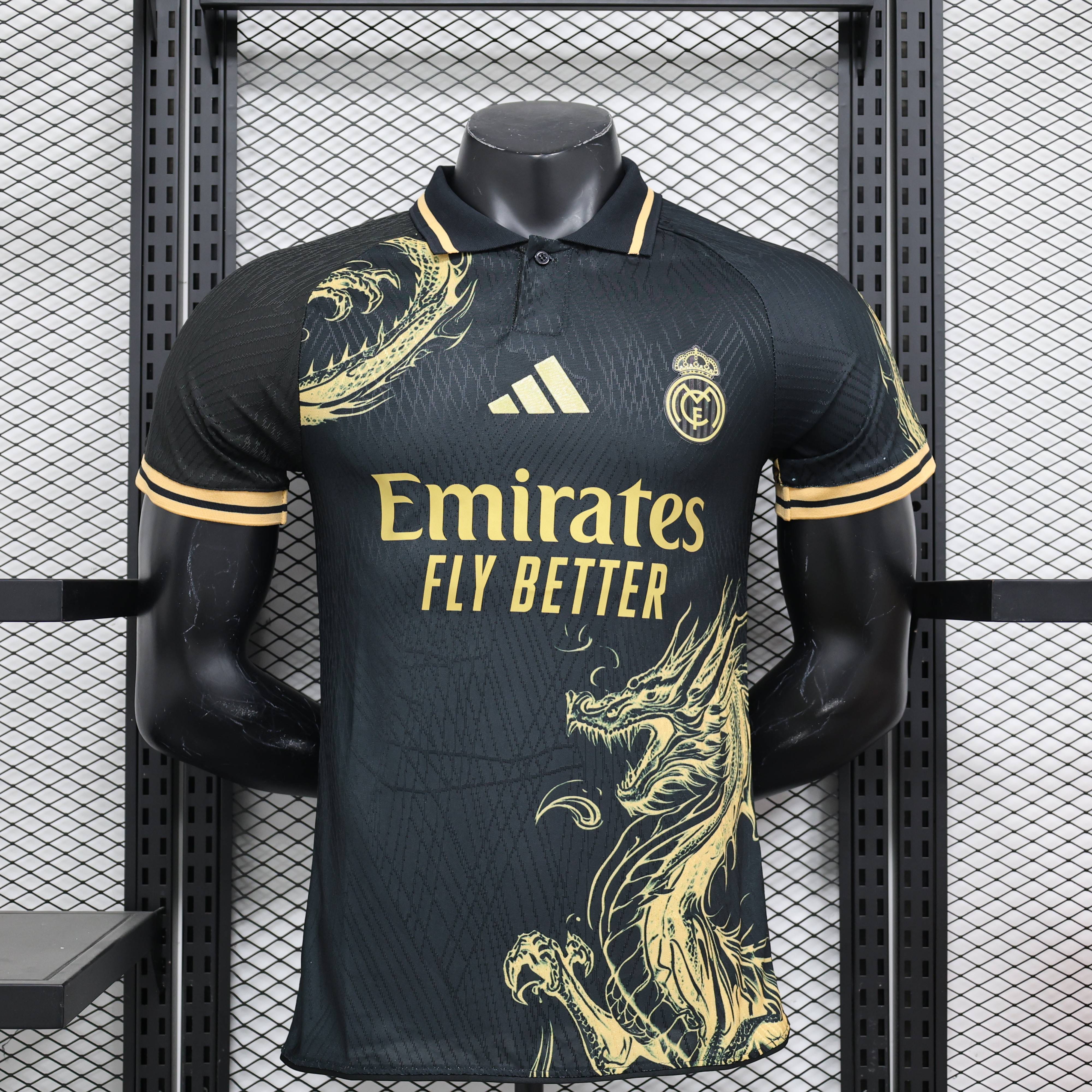 2024/2025 Real Madrid Gold Dragon Special Edition Football Jersey For Player Version