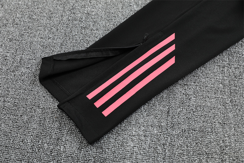 2025/2026 Real Madrid Pink Black Dragon Training Wear Suit Shirt