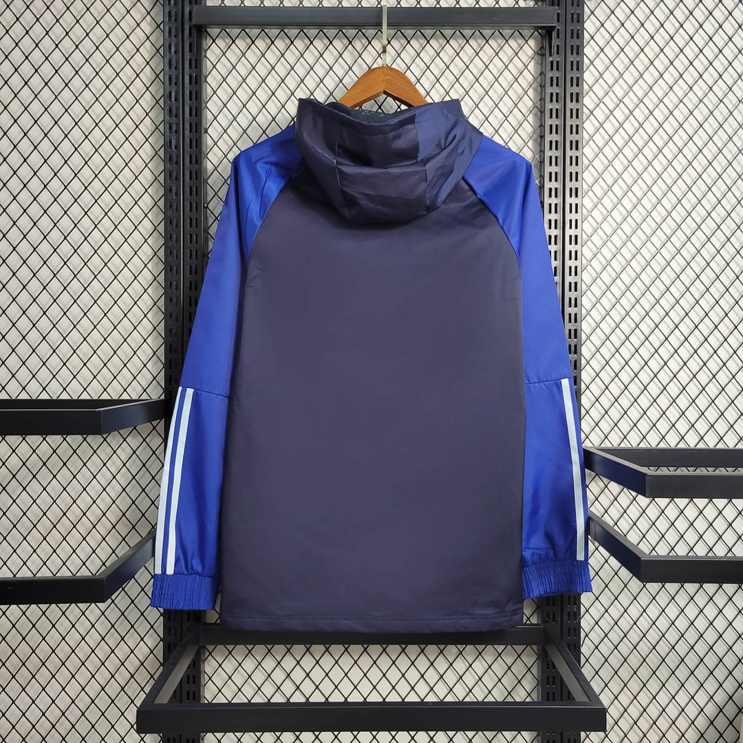2023/2024 Manchester United Trench Coat Blue Football Jersey