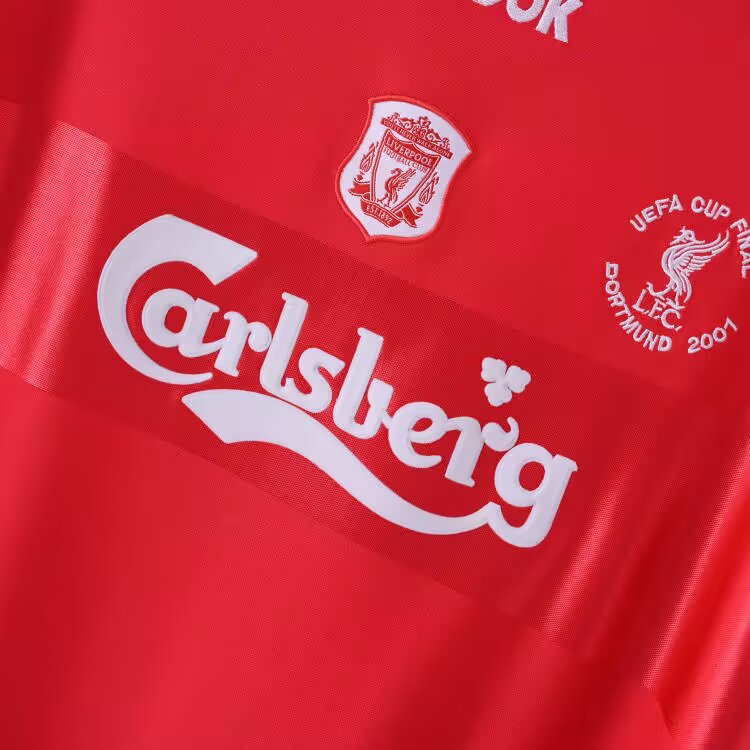 2000/2001 Liverpool Retro Champions League Home Football Shirt
