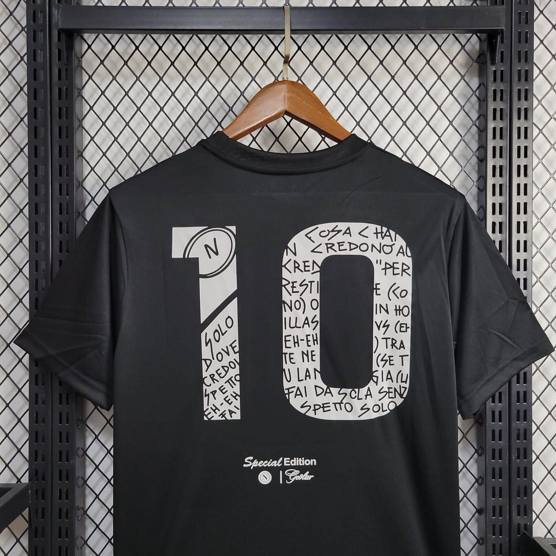 2024/2025 Napoli Black Football Shirt( Fans Edition )