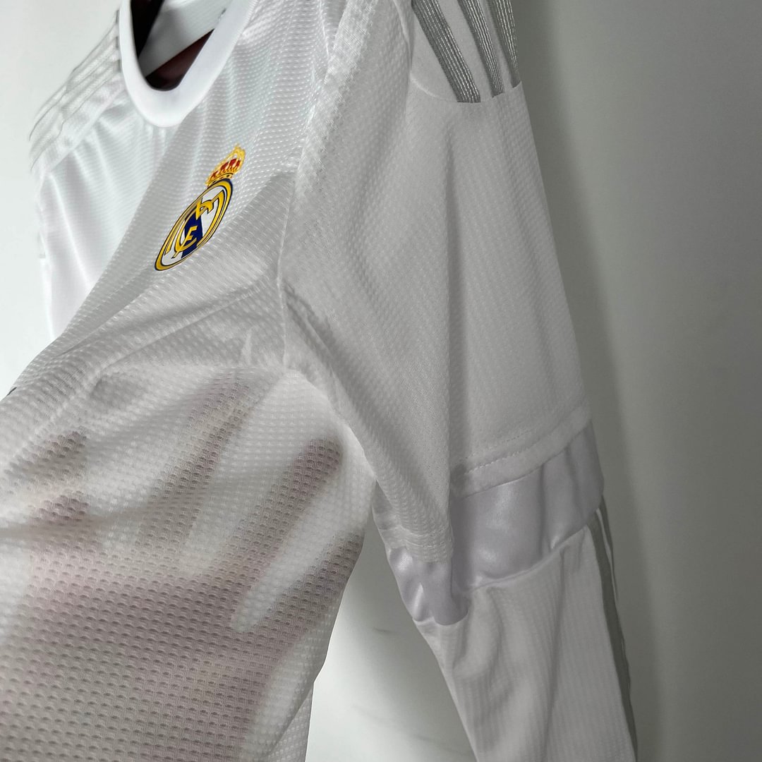 2015/2016 Real Madrid Retro Long Sleeve Home Football Shirt