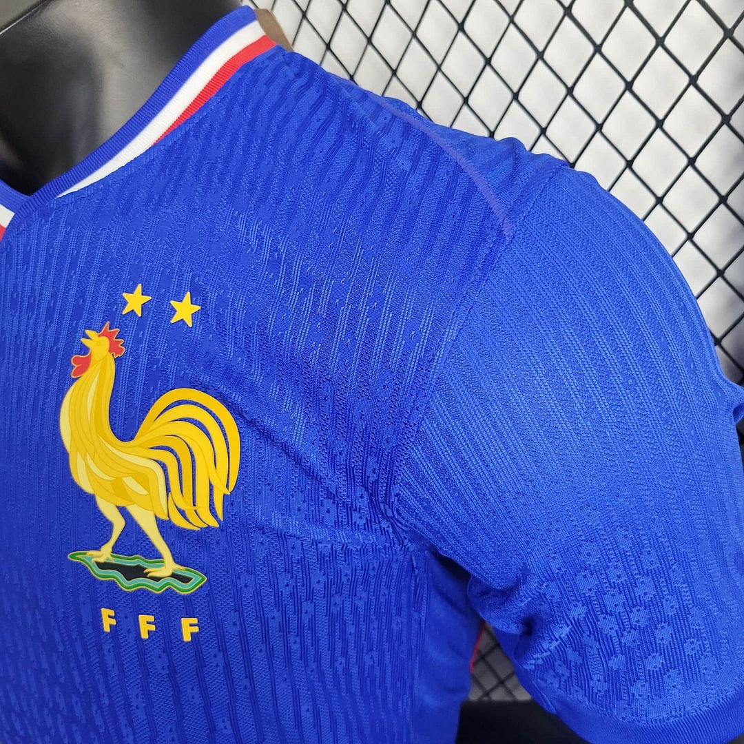 2024 France Bright Blue Home Football Shirt For Player Version