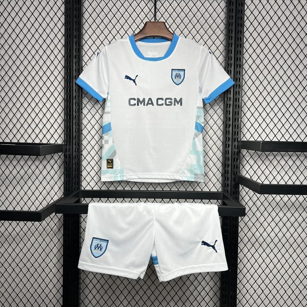 2024/2025 Olympique Marseille Home Football Shirt Kids Size