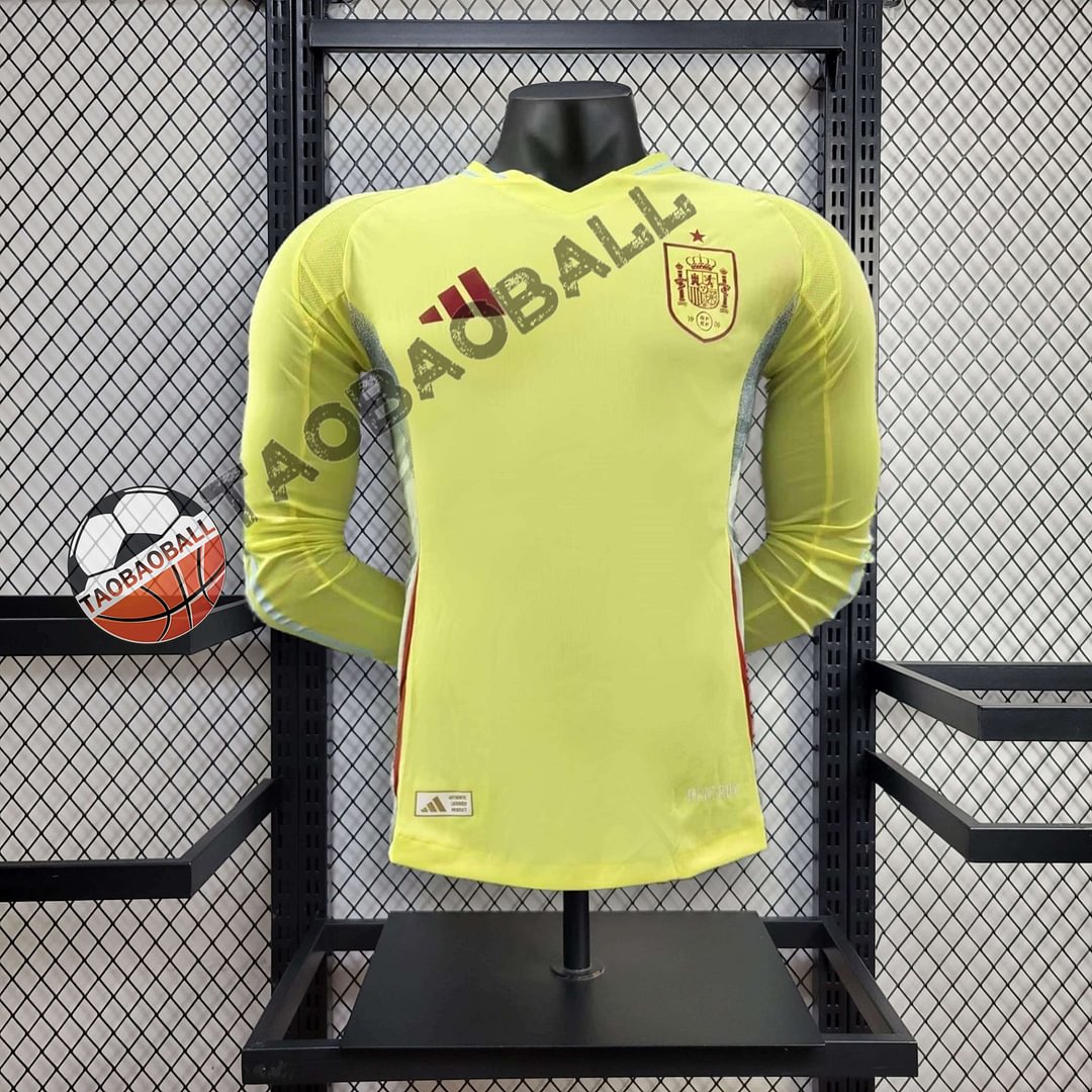 2024 Spain Long Sleeve Player Version Away Football Shirt