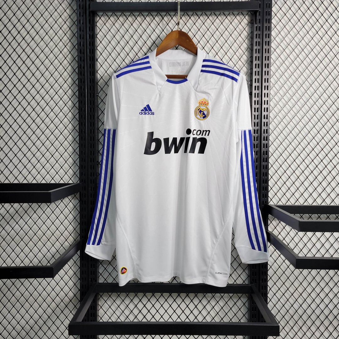 2010/2011 Real Madrid Retro Long Sleeve Home Football Shirt