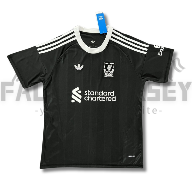 2025/2026 New Liverpool Black goalkeeper uniform Football Jersey( Fans Edition )