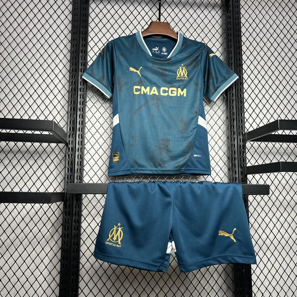 2024/2025 Olympique Marseille Away Football Shirt Kids