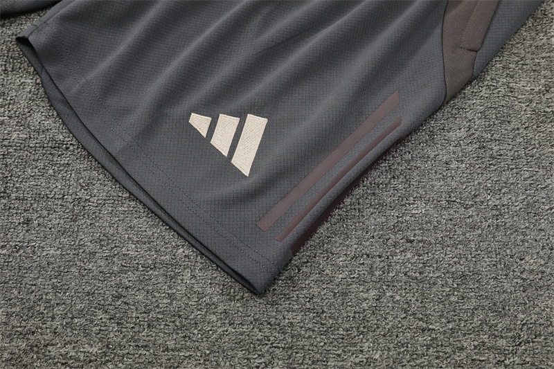 2024/2025 Real Madrid Grey And Pink Purple Training Wear Suit Shirt