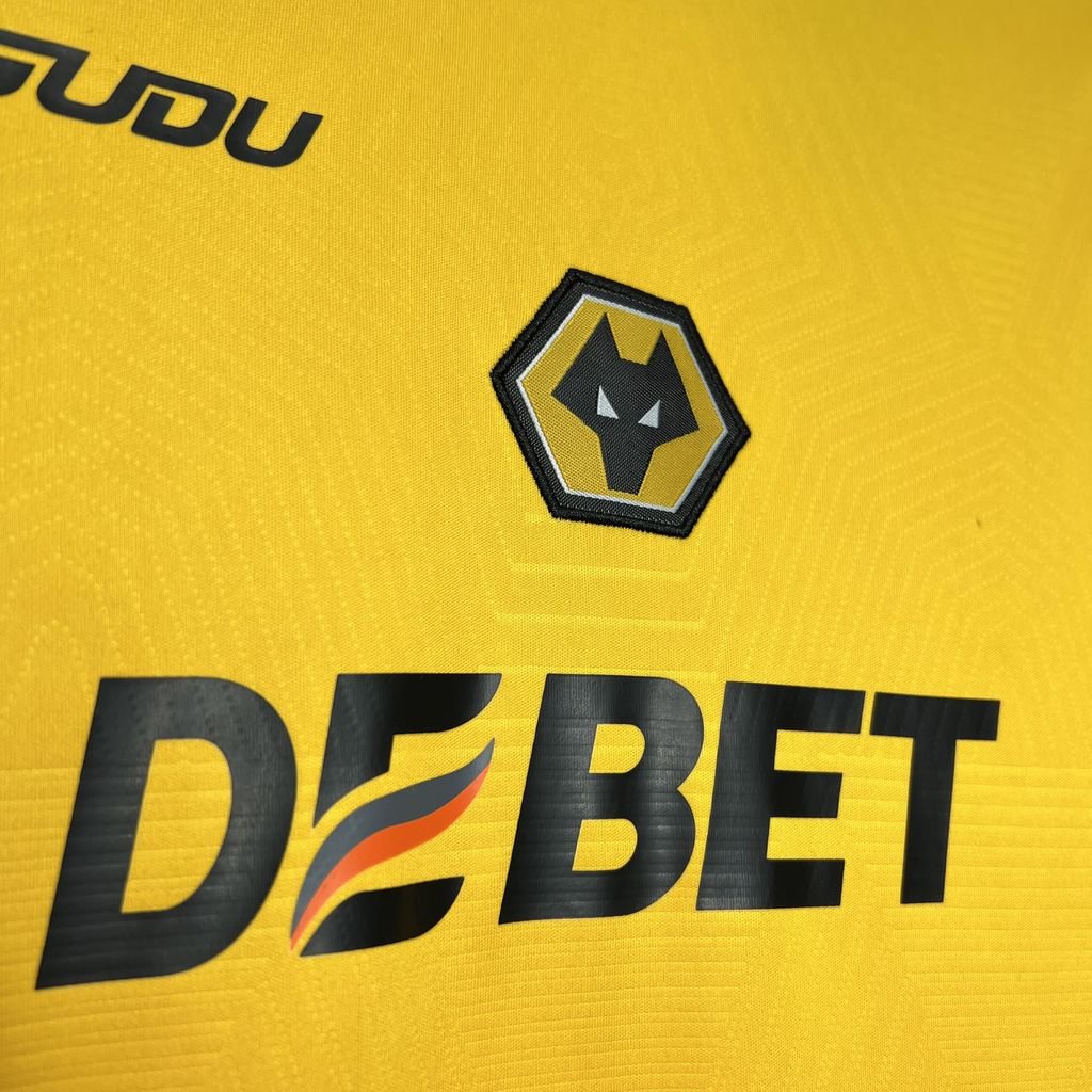 2024/2025 Wolverhampton Black and Yellow Football Shirt (For Kids )