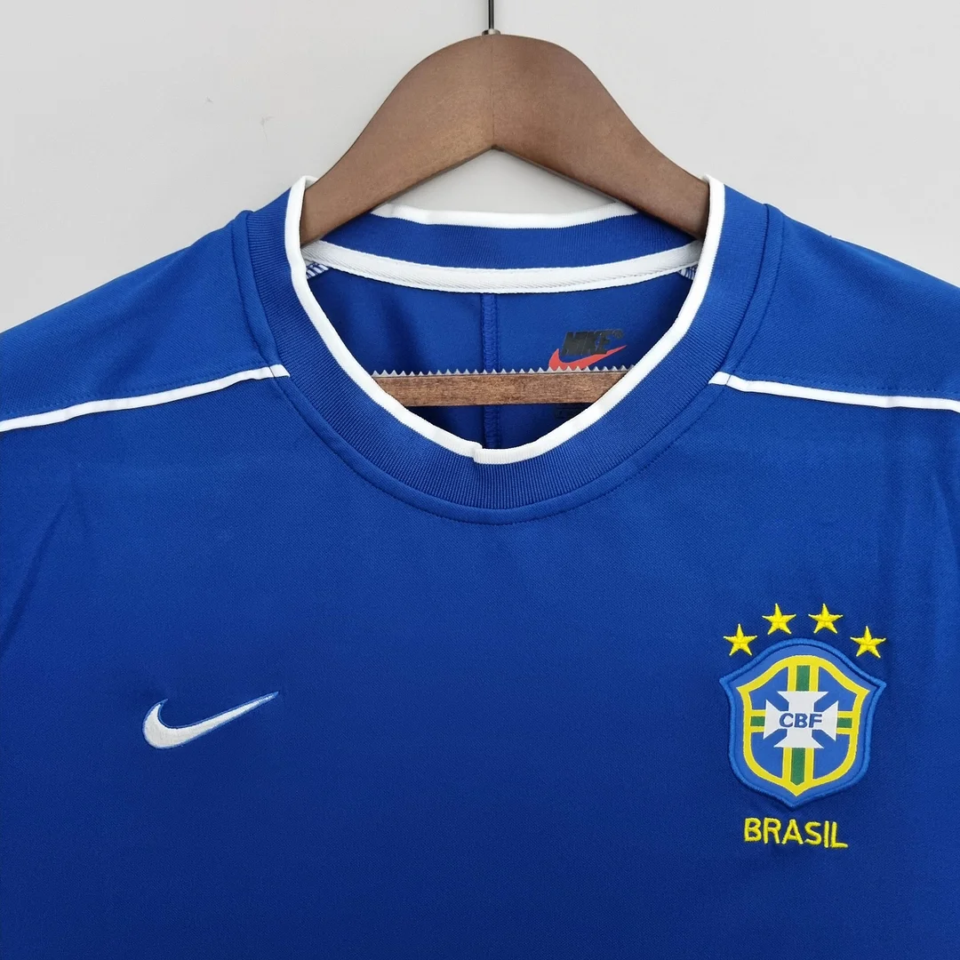 1998 Retro Brazil Away Football Shirt
