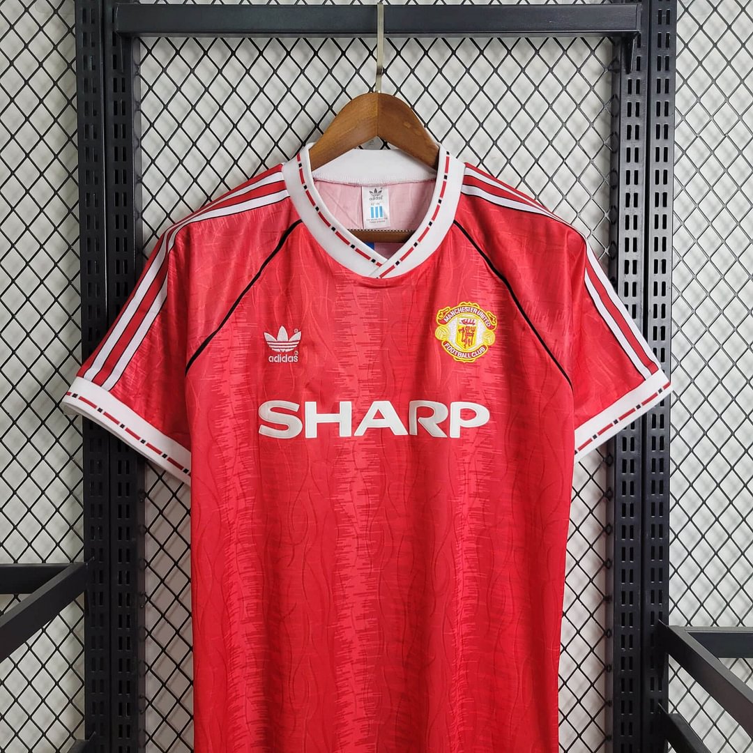 1990/1992 Manchester United Retro Home Football Shirt