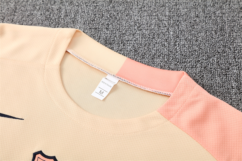 2025/2026 Barcelona Beige Training Wear Suit Shirt