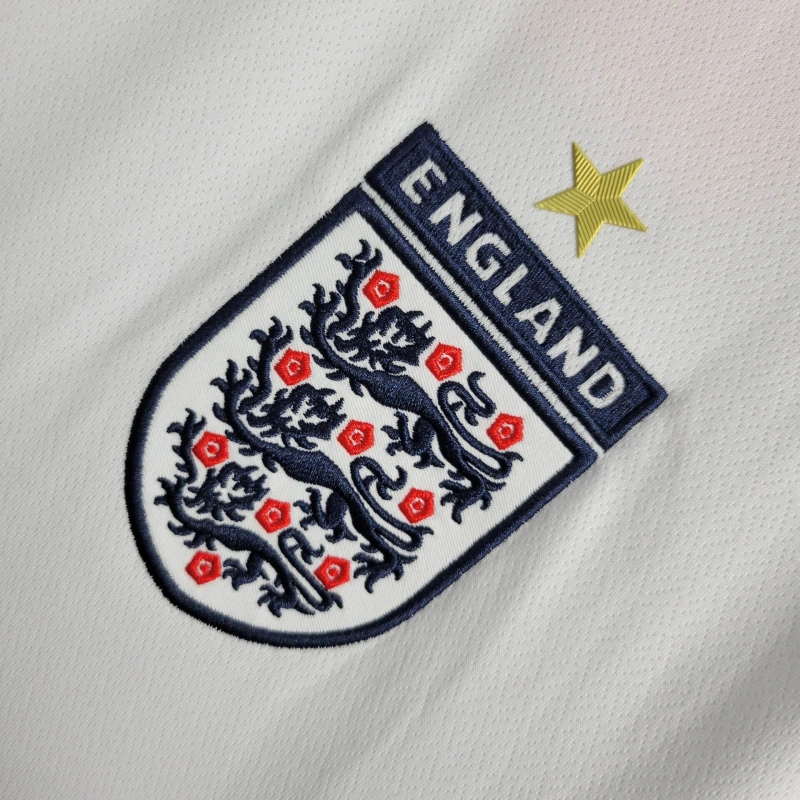 2006 England Retro Long Sleeve Home Football Shirt