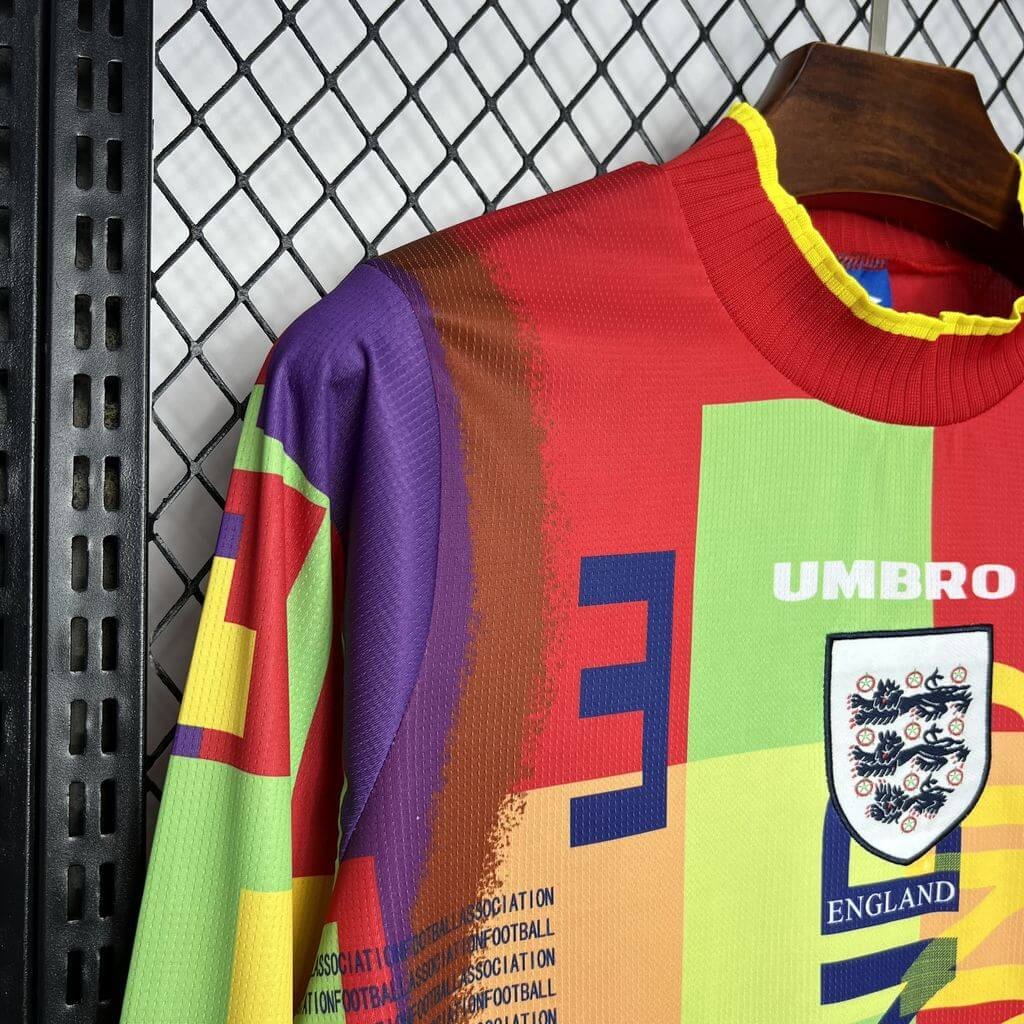 1995/1996 Retro Long Sleeve England Goalkeeper Football Shirt