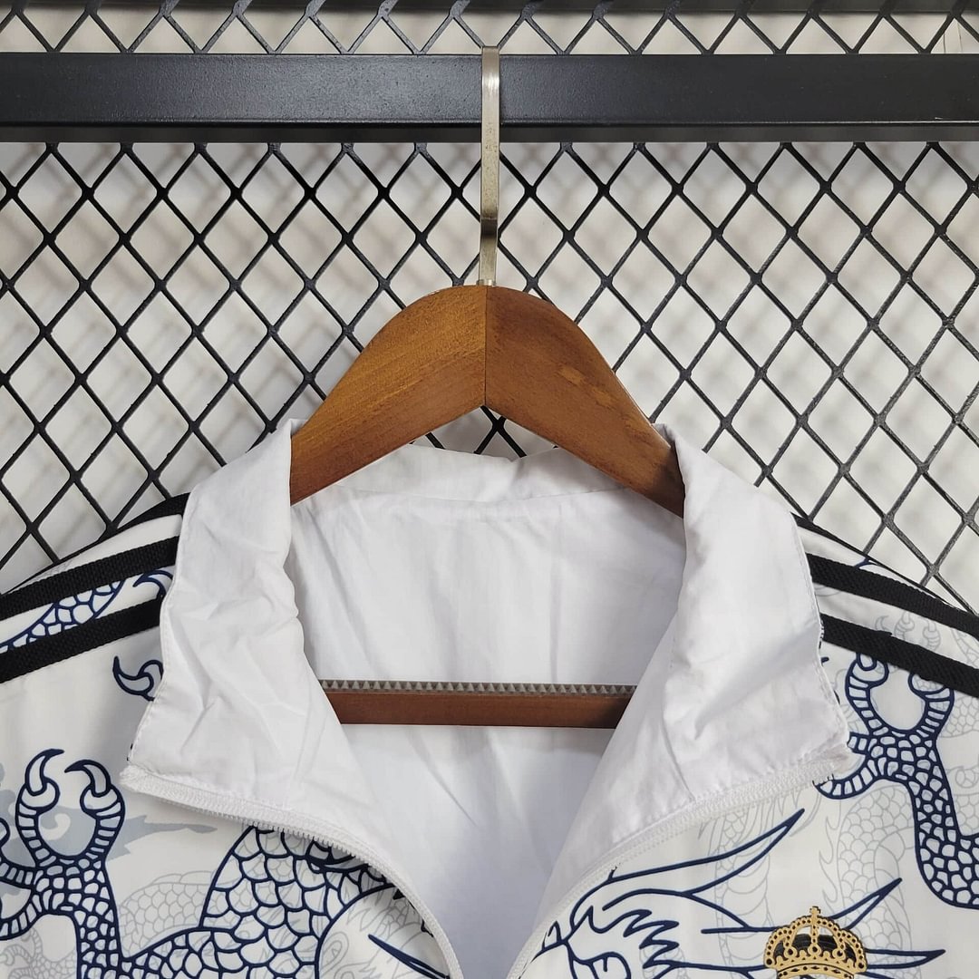 2024/2025 Real Madrid (white dragon) Reversible Windbreaker Football Shirt