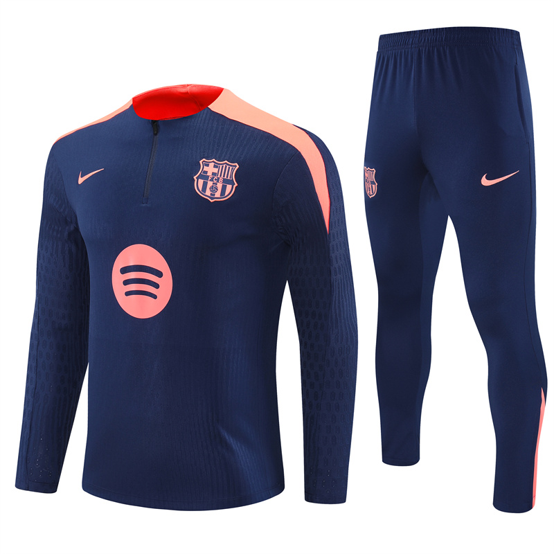 2025/2026 Barcelona Half-Pull Royal Blue Training Suit