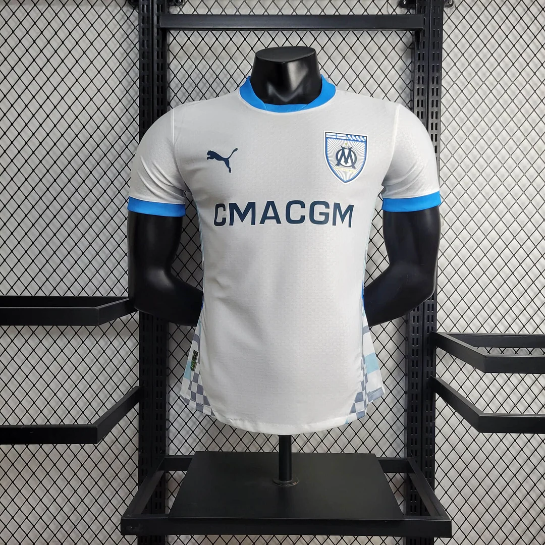 2024/2025 Olympique Marseille Home Football Shirt(Player Version )
