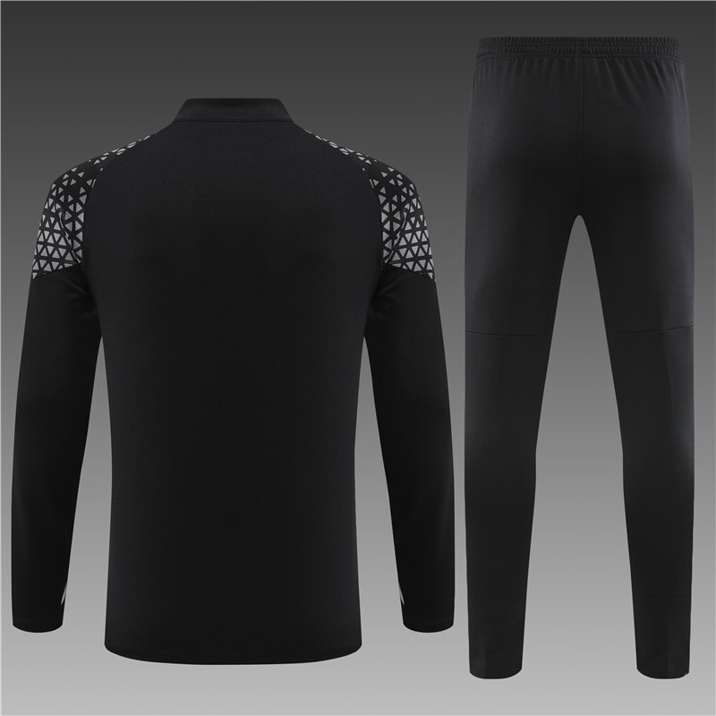 2023/2024 AC Milan Half-Pull Training Suit Black Football Shirt
