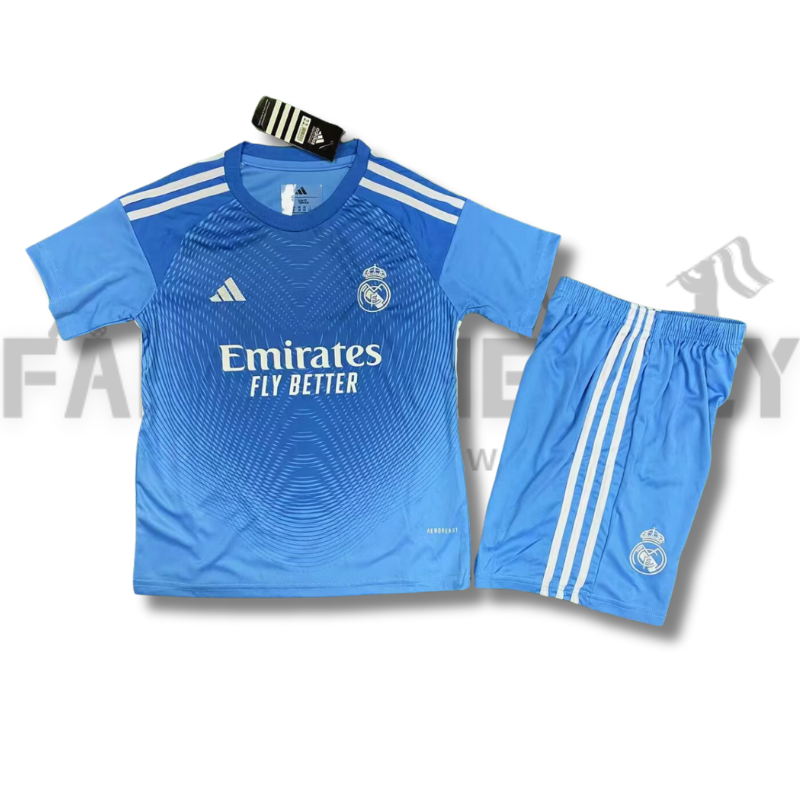 2025/2026 Real Madrid Bright Blue Training Football Shirt(For Kids)