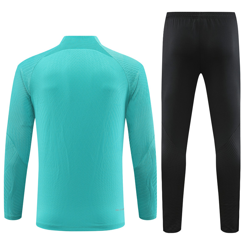 2025/2026 Barcelona light blue Half-Pull Training Suit
