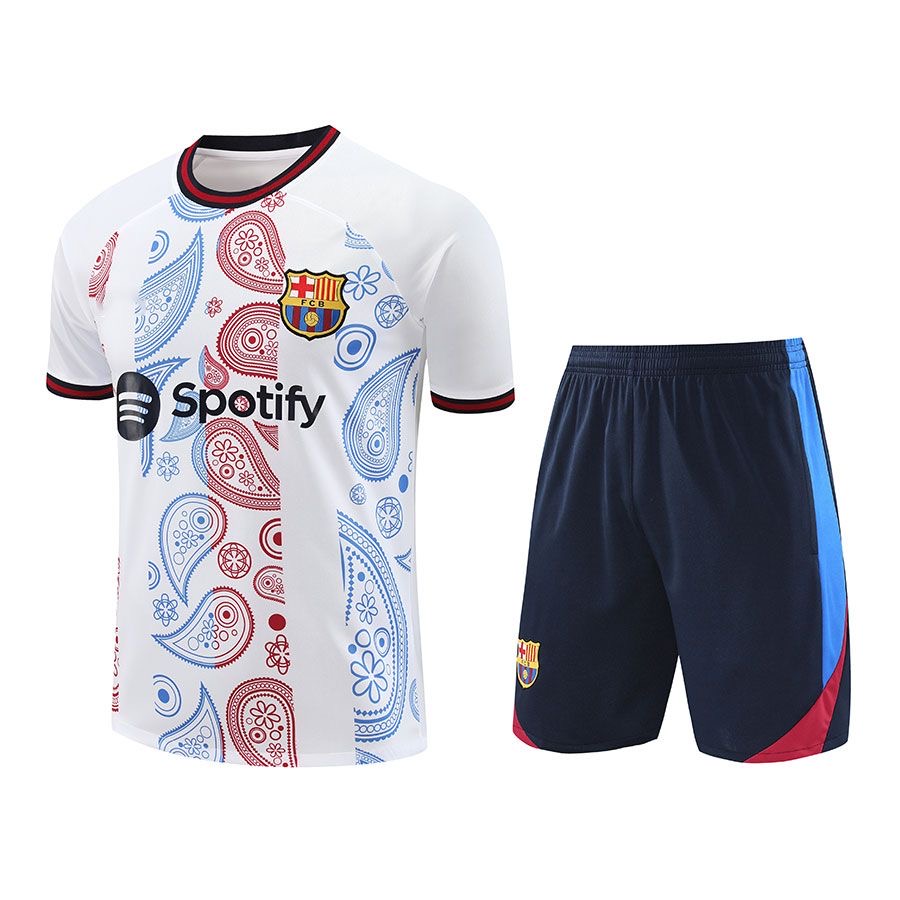 2024/2025 Barcelona Training Wear White Suit Shirt