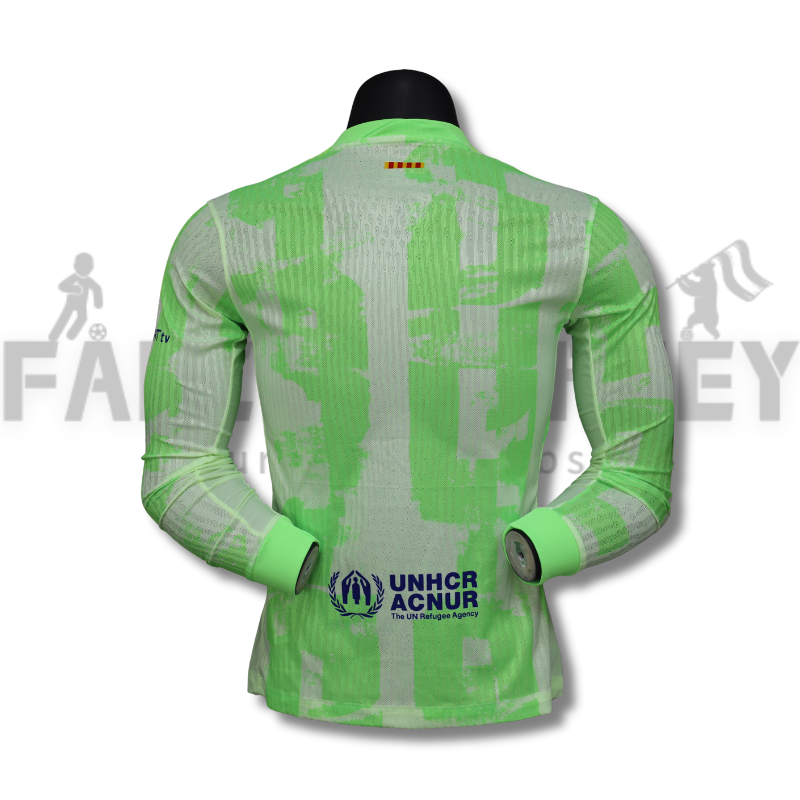2024/2025 Barcelona Green Long Sleeve Jersey( Player Edition )