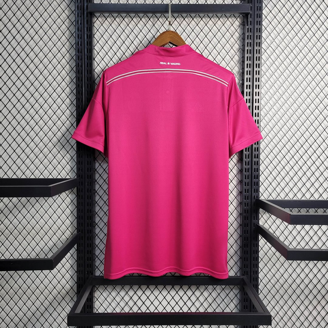 2014/2015 Real Madrid Rose Red Retro Away Football Shirt