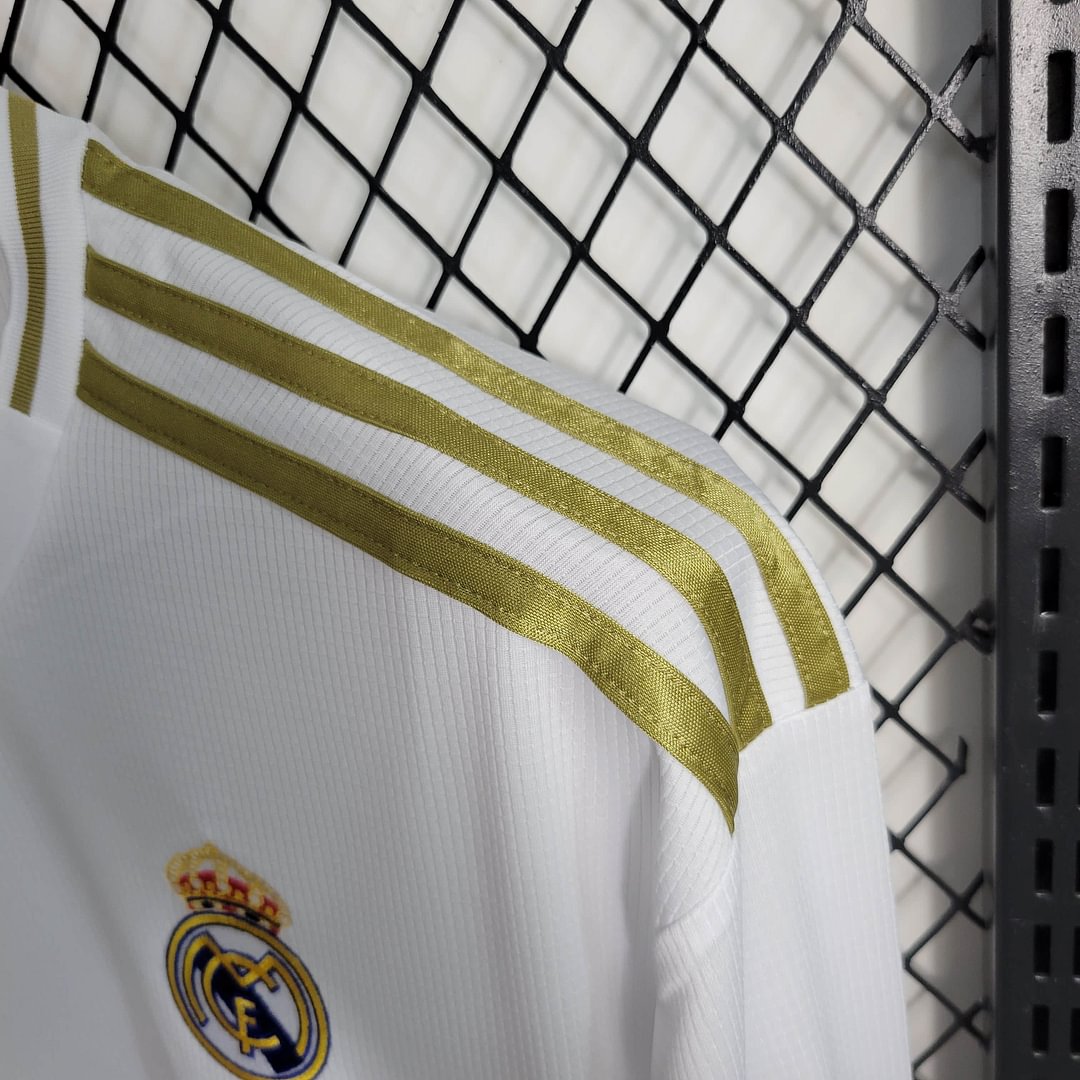2019/2020 Real Madrid Retro Long Sleeve Home Football Shirt