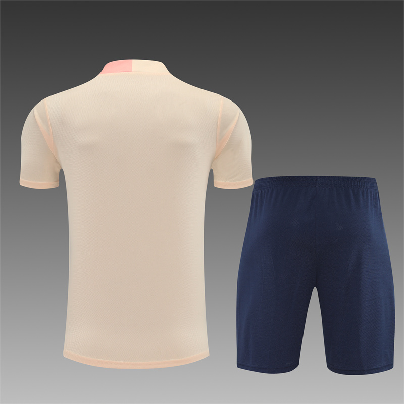 2025/2026 Barcelona Beige Training Wear Suit Shirt