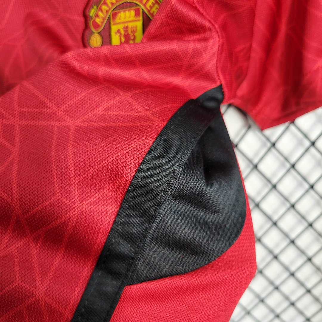 2023/2024 Manchester United Home Football Shirt Kids Size