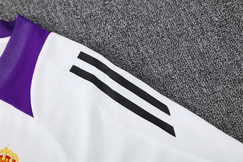 2024/2025 Real Madrid WhiteTraining Wear Suit Shirt