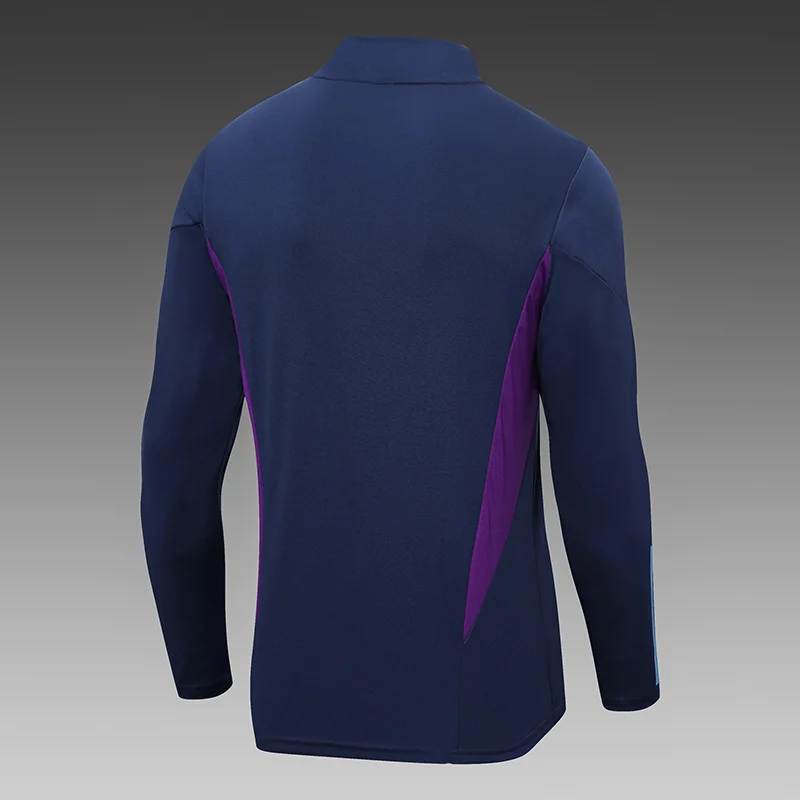 2022 Argentina Half-Pull Training Suit Royal blue Football Shirt