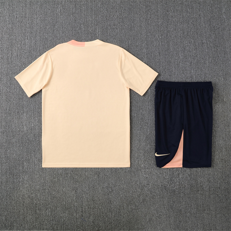 2025/2026 Barcelona Beige Training Wear Suit Shirt