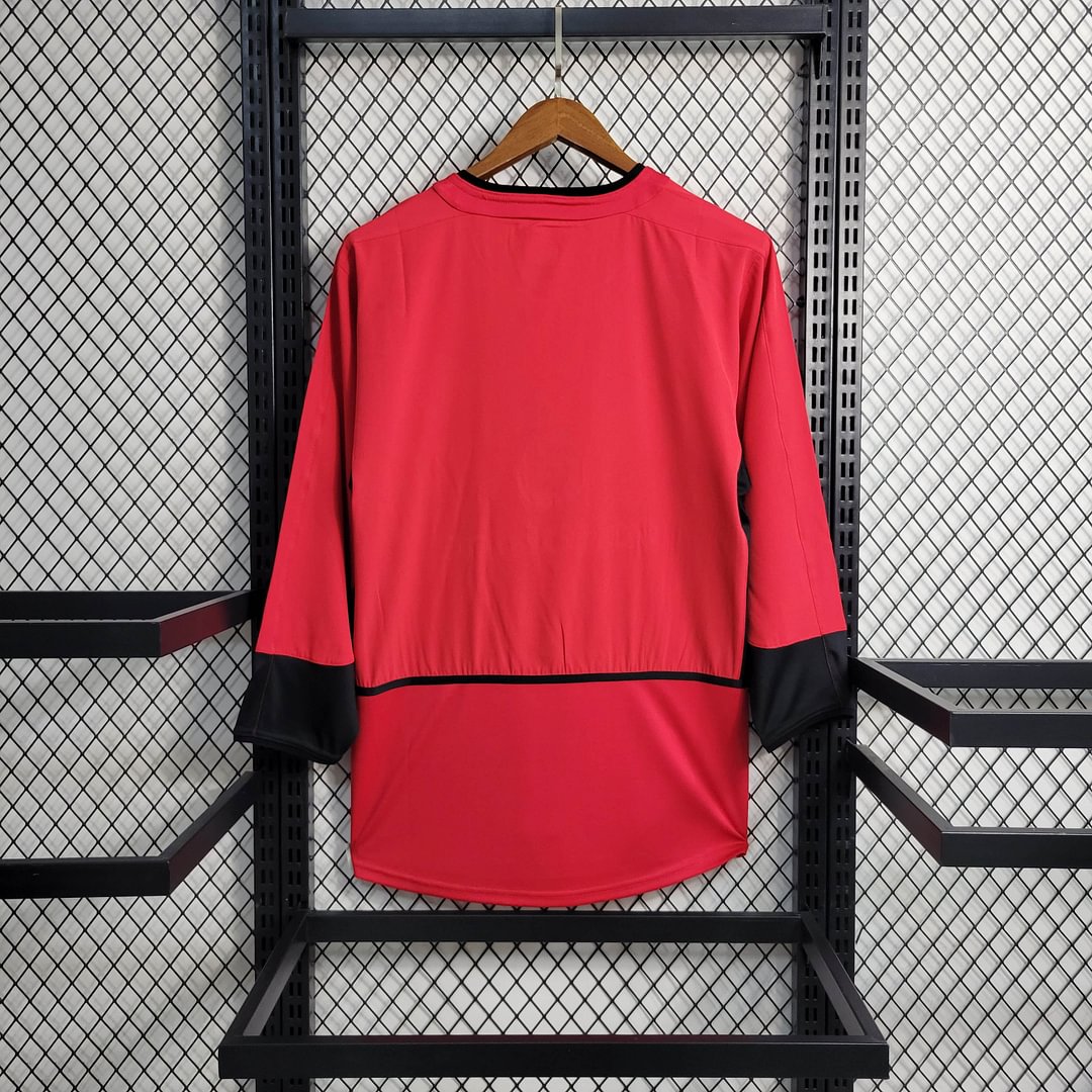 2002/2004 Manchester United Vintage Long Sleeve Home Football Jersey