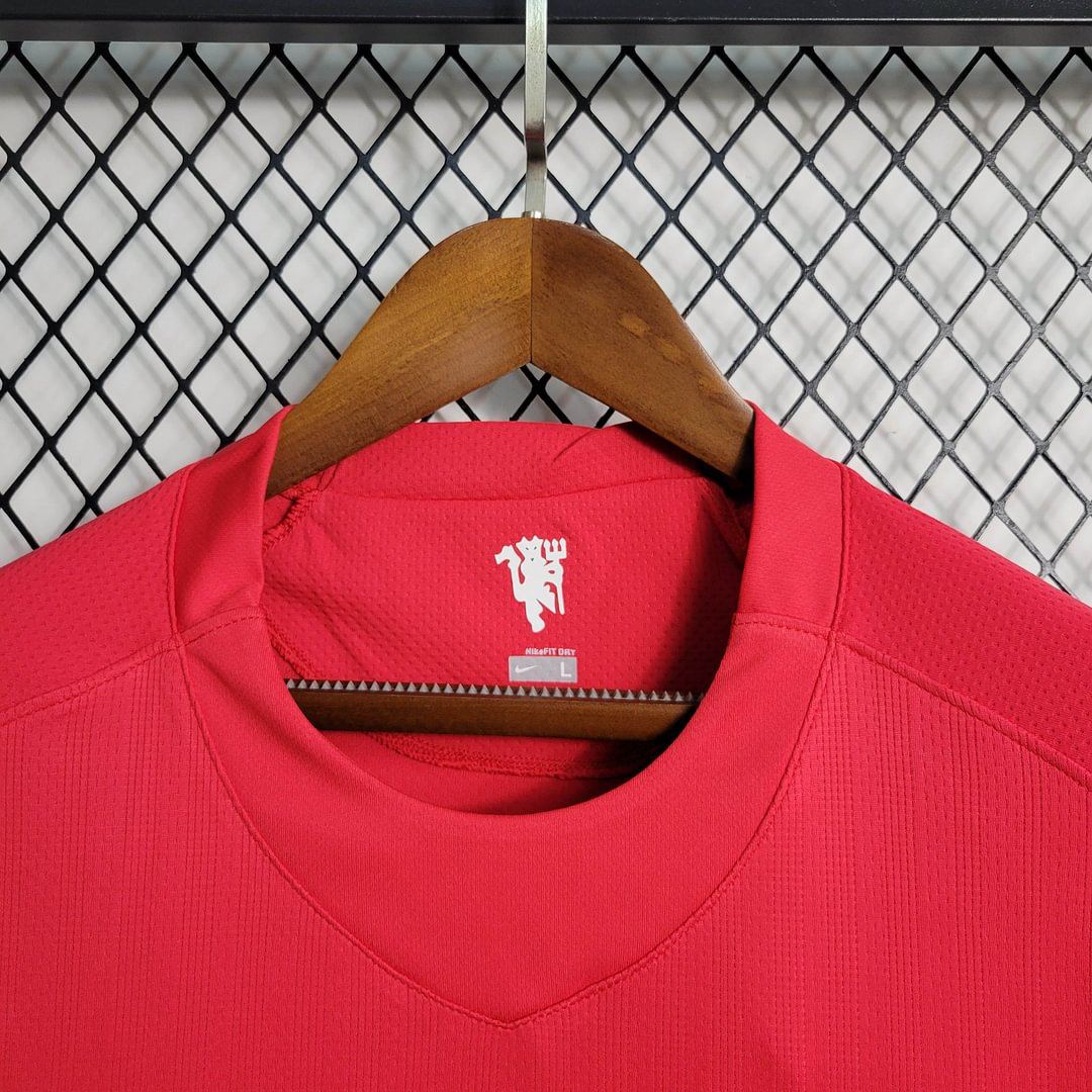 2007/2008 Manchester United Long Sleeve Retro Home Champions League Final Football Shirt