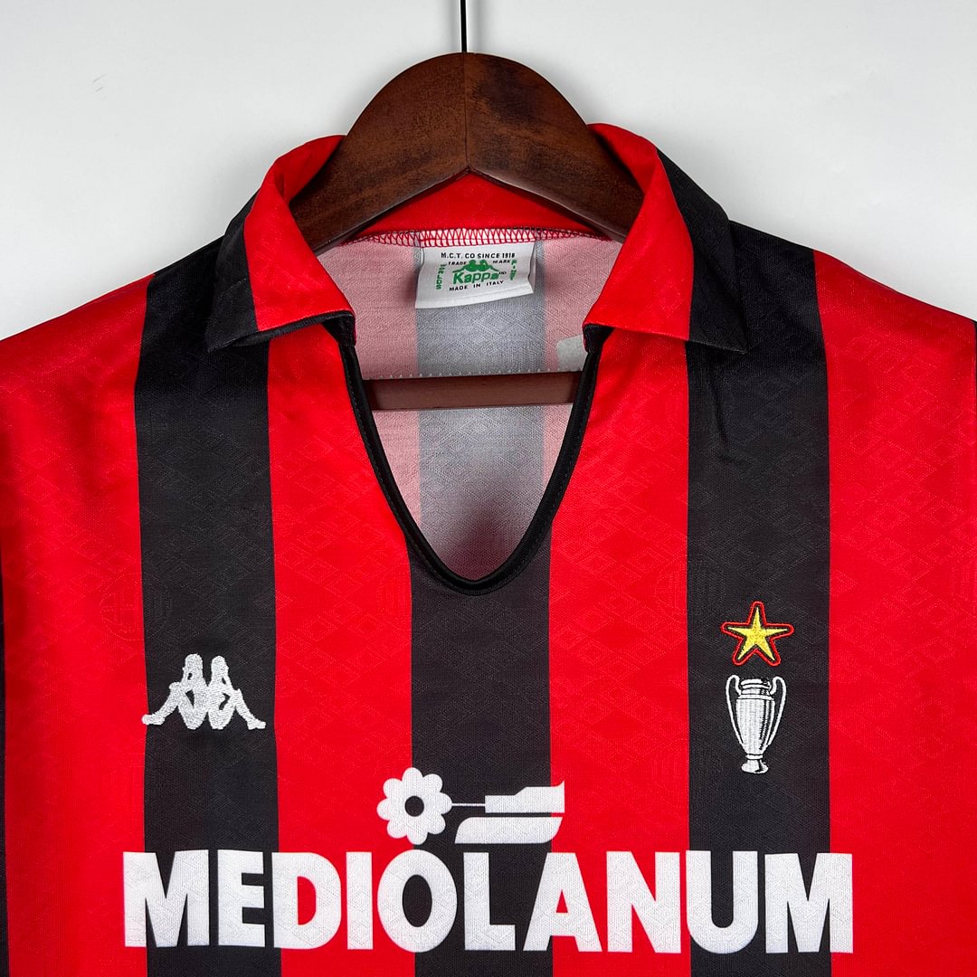 1989/1990 Retro AC Milan Home Football Shirt