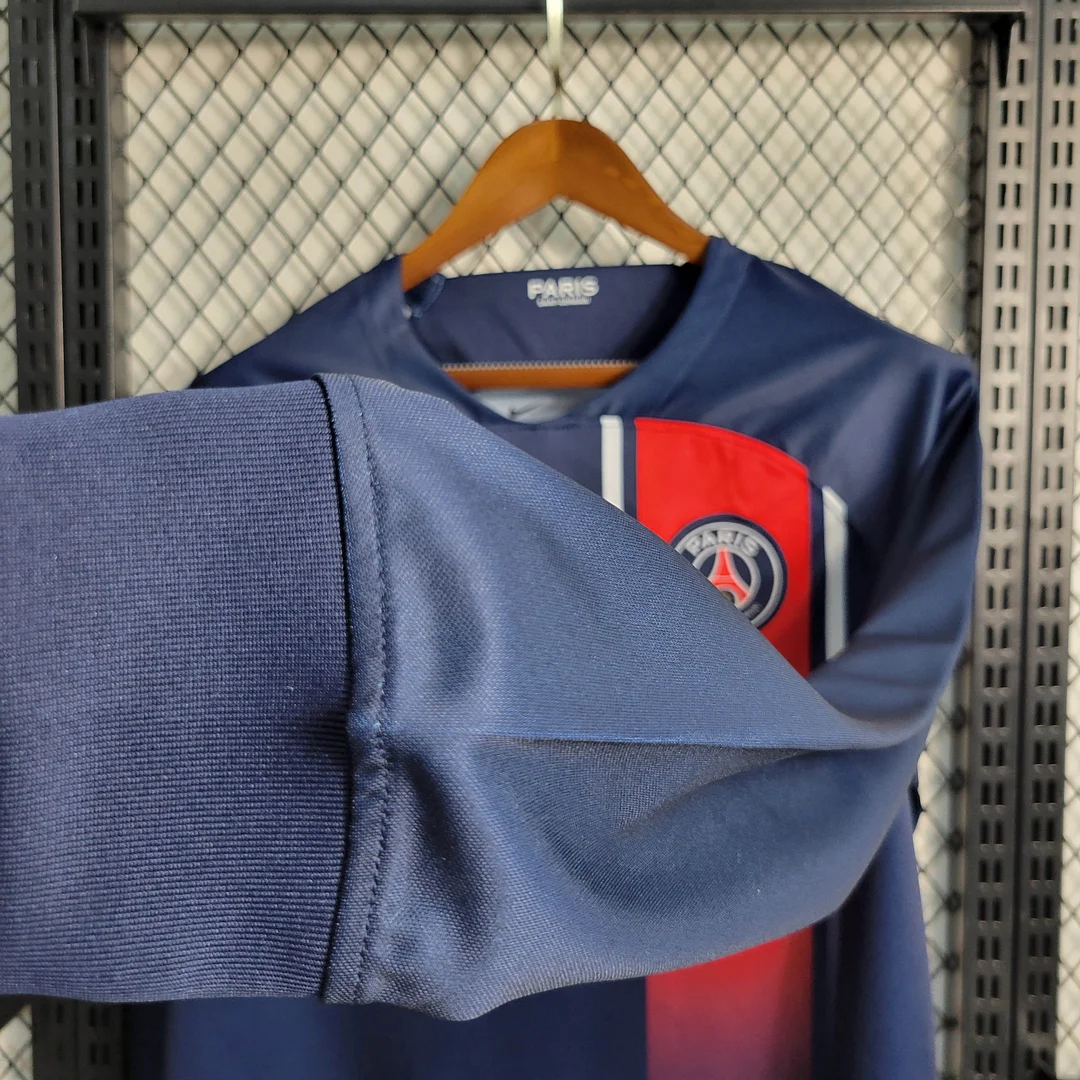 2023/2024 Long Sleeve Paris Saint-Germain Home Football Shirt